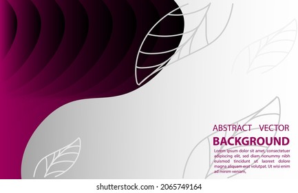 abstract background geometric liquid gradient in the form of flowers and nature with pink and white gradient, for posters, banners, and others, vector design copy space area eps 10