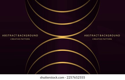 abstract background geometric liquid gradient black color and purple gradient with gold light on the back, for posters, banners, etc., vector design copy space area eps 10
