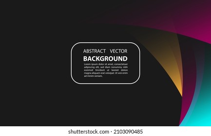 abstract background geometric liquid shape waves gradient futuristic orange and purple color with elegant style, for posters, banners, and others, vector design copy space area eps 10