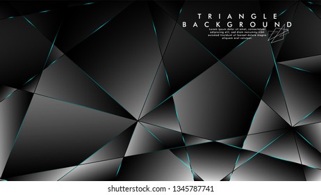 ABSTRACT BACKGROUND OF GEOMETRIC WITH luxurious polygon patterns. BLUE LIGHT triangle line