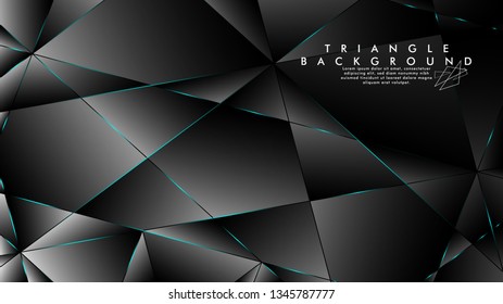 ABSTRACT BACKGROUND OF GEOMETRIC WITH luxurious polygon patterns. BLUE LIGHT triangle line