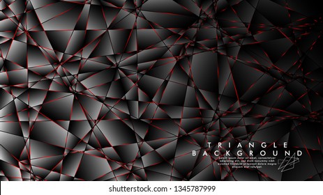 ABSTRACT BACKGROUND OF GEOMETRIC WITH luxurious polygon patterns and RED triangle lines