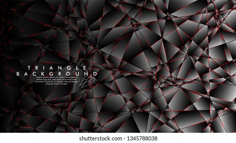 ABSTRACT BACKGROUND OF GEOMETRIC WITH luxurious polygon patterns and RED triangle lines