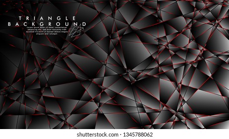 ABSTRACT BACKGROUND OF GEOMETRIC WITH luxurious polygon patterns and RED triangle lines