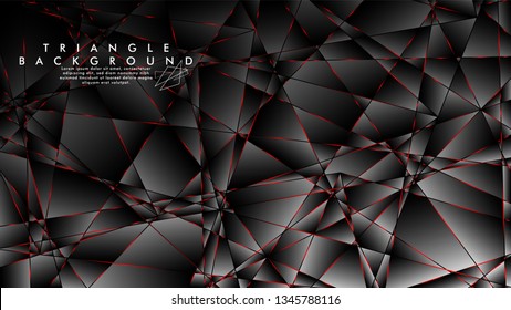 ABSTRACT BACKGROUND OF GEOMETRIC WITH luxurious polygon patterns and RED triangle lines
