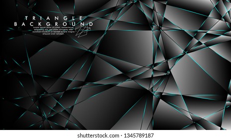 ABSTRACT BACKGROUND OF GEOMETRIC WITH luxurious polygon patterns. BLUE LIGHT triangle line
