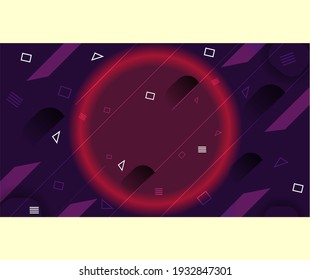 Abstract background geometric Memphis minimal dynamic creative trendy gradient shapes composition pattern with easy editable template.This vector style can be used business ,web, banner and cover.