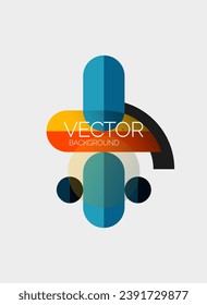 Fondo abstracto, formas redondeadas geométricas mínimas y composición de círculos
