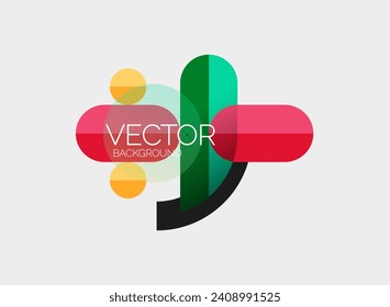 Fondo abstracto, formas redondeadas geométricas mínimas y composición de círculos