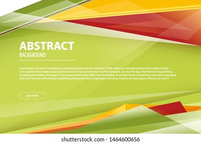 abstract background geometric modern business design company leaflet, flyer, cover template. Abstract diagonal background blue, yellow, magenta and green lines. vector illustration EPS 10 art