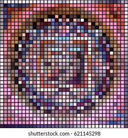 Abstract background with geometric mosaic