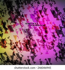 Abstract background with geometric motifs, vector art Illustration