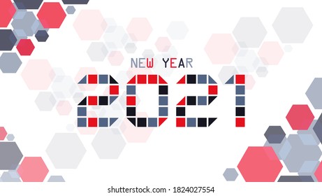 abstract background geometric new year 2021