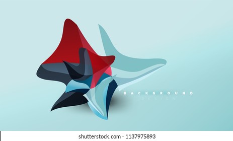 Abstrakter Hintergrund - geometrische Origami-Formzusammensetzung, dreieckiges Low-Poly-Design-Konzept. Farbige, minimalistische Vektorgrafik