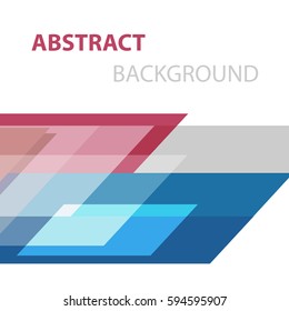 Abstract background with geometric overlapping, stock vector