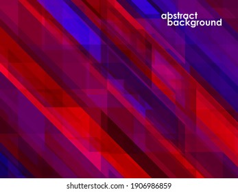 Fondo abstracto de solapamientos geométricos, mosaico colorido. Ilustración del vector