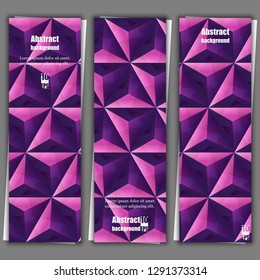 Abstract background with geometric pattern. Baner template. Eps10 Vector illustration