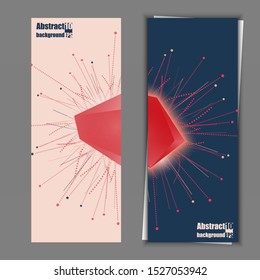 Abstract background with geometric pattern. Banner template. Eps10 Vector illustration