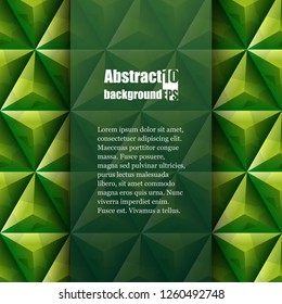 Abstract background with geometric pattern. Brochure template. Eps10 Vector illustration