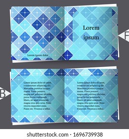 Abstract background with geometric pattern. Brochure template. Eps10 Vector illustration