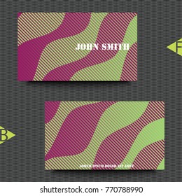 Abstract background with geometric pattern. Business card template with abstract background. Eps10 Vector illustration