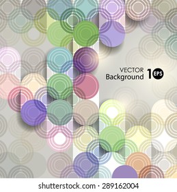 Abstract background, geometric pattern of circles. Vector eps 10.