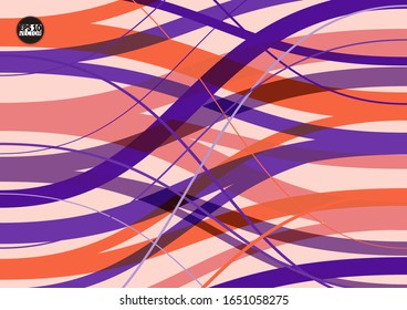 Abstract background with geometric pattern. Color band wave design. Eps10 Vector illustration