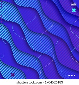 Abstract background with geometric pattern. Color band wave design. Eps10 Vector illustration