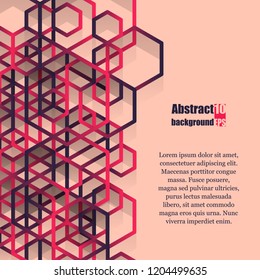 Abstract background with geometric pattern. Eps10 Vector illustration