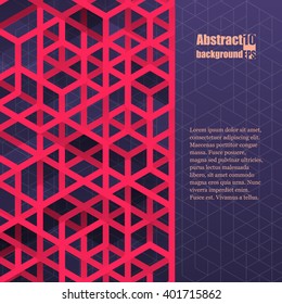 Abstract  background with geometric pattern. Eps10 Vector illustration