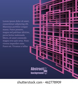 Abstract background with geometric pattern. Eps10 Vector illustration