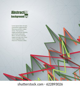 Abstract background with geometric pattern. Eps10 Vector illustration