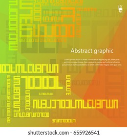 Abstract background with geometric pattern. Eps10 Vector illustration