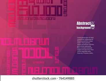 Abstract background with geometric pattern. Eps10 Vector illustration