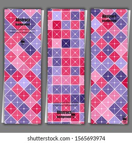 Abstract background with geometric pattern. Flyer template. Eps10 Vector illustration