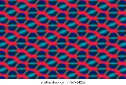 abstract background of geometric pattern in metallic red and blue with 3D appearance. electricity transfer concept. electric , futuristic pattern for technology presentations and creative backgrounds