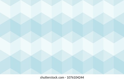 Abstract background geometric pattern seamless cube shape blue gray vector.