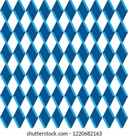 Abstract background geometric pattern seamless with blue and white colors.