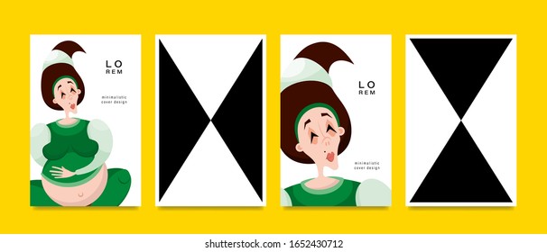 Abstract background with geometric patterns. Modern art. Applicable for Poster template, landing page, ui, ux ,coverbook, baner, social media posted. Vector illustration