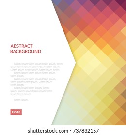 Abstract background with geometric patterns. Shadow sheet at the surface of the object.