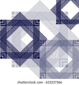 Abstract background with geometric pattern.Vector illustration.