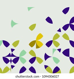 abstract background, geometric petals