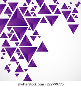 Abstract background with geometric piramid
