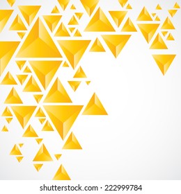 Abstract background with geometric piramid
