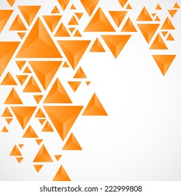 Abstract background with geometric piramid