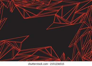 Abstract background with geometric and polygonal line pattern and with some copy space area