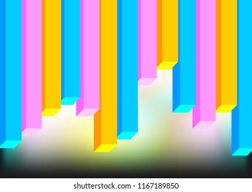 Abstract background, geometric poster design template, landing page, vector illustration