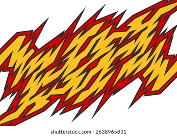 Abstract background with geometric racing decal pattern