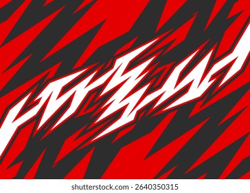 Abstract background with geometric racing decal pattern. Geometric spike pattern