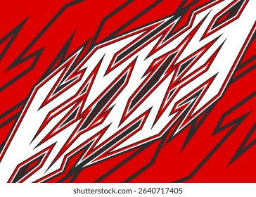 Abstract background with geometric racing decal pattern. Geometric spike pattern